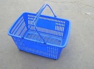 Mavi Saplı Plastik Sepet, İki Kulplu Logo Baskı