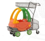 Metal 80L Çocuk Alışveriş Sepetleri / Çocuk Alışveriş Arabası Komik Oyuncak Araba