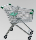 Tekerlekler ile Metal Bagaj Alışveriş Arabası, Süpermarket Açılış Sepeti 80L