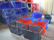 Plastik Saplı Süpermarket ve Mağaza Perakende Alışveriş Sepeti Depolama