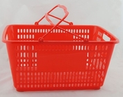 Esnek Plastik Alışveriş El Sepetleri / Kulplu Yeniden Kullanılabilir Bakkal Alışveriş Sepetleri