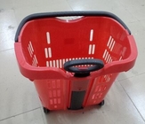Yeşil Plastik El Alışveriş Sepeti / Dayanıklı Süpermarket Sepeti Sepeti