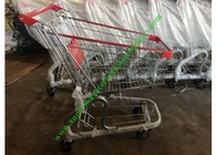 Mağaza / Süpermarket Alışveriş Sepeti / PU Tekerlekli Yük Arabası