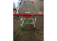 Çinko ve Toz Boya Süpermarket Alışveriş Sepeti / Çelik Hasır El Arabası