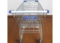Market için Süpermarket Metal Handcart Rustless 4 Tekerlekler Alışveriş Arabası
