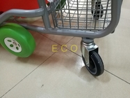 El İtme Plastik Çocuk Alışveriş Sepetleri, Tekerli, Hareketli Mağaza Hasır Hasır Sepet Arabası