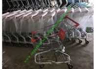 Çinko ve Toz Boya Süpermarket Alışveriş Sepeti / Çelik Hasır El Arabası